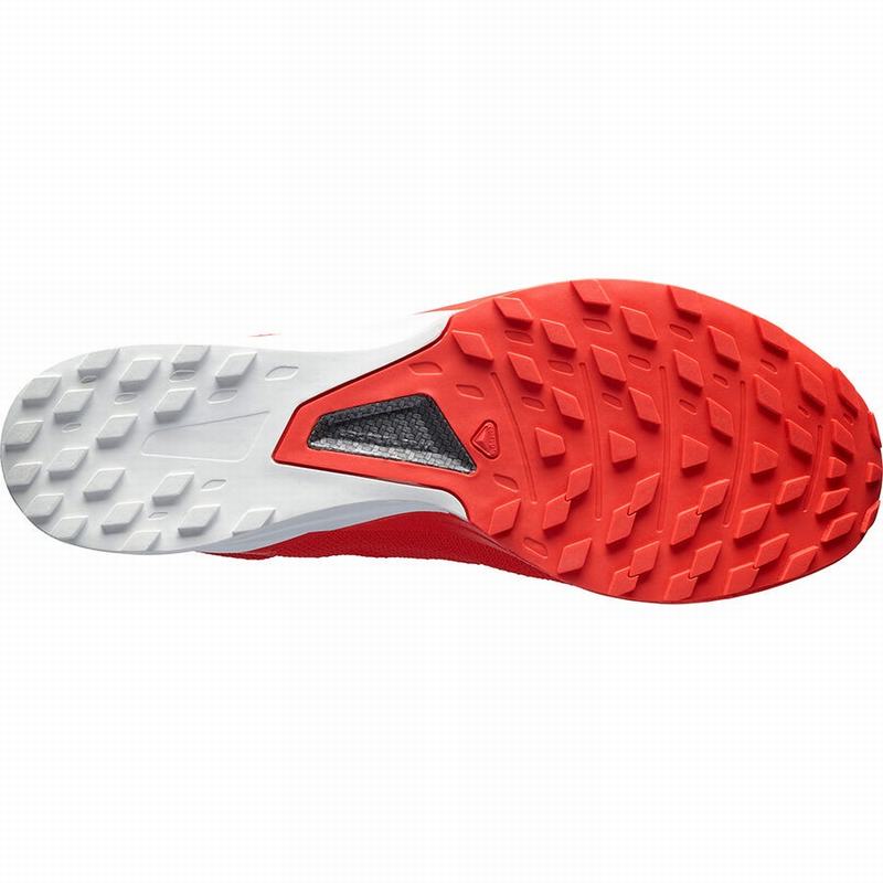 Women's Salomon S/LAB SENSE 8 Trail Running Shoes Red / White | 0534HZASJ