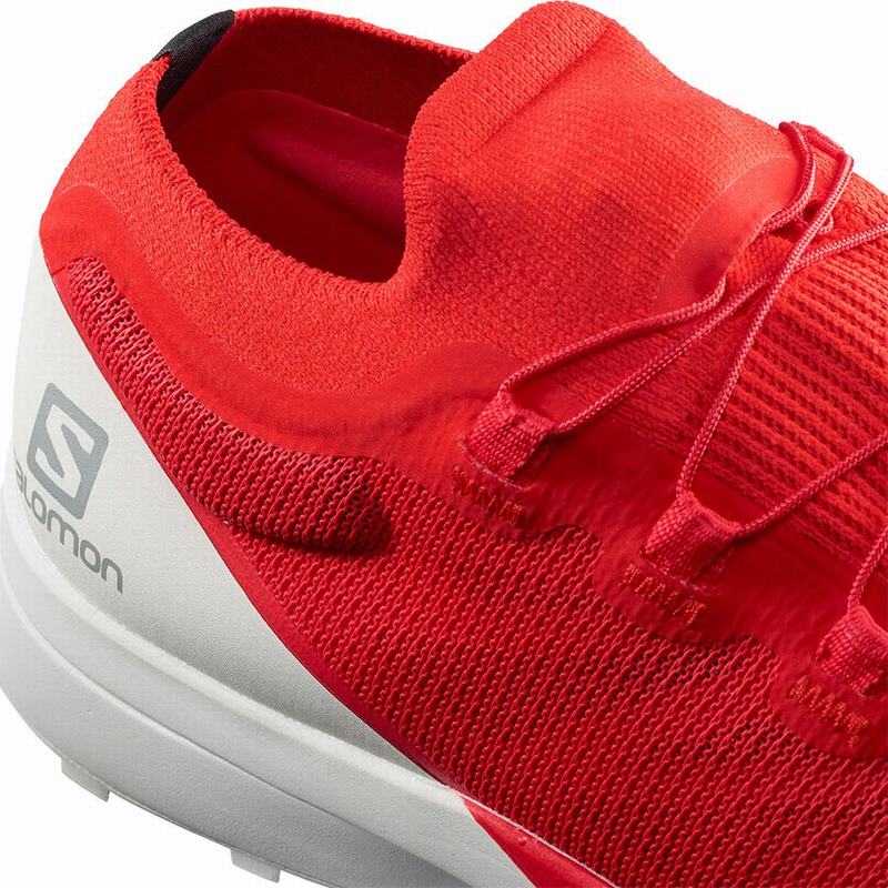 Women's Salomon S/LAB SENSE 8 Trail Running Shoes Red / White | 0534HZASJ