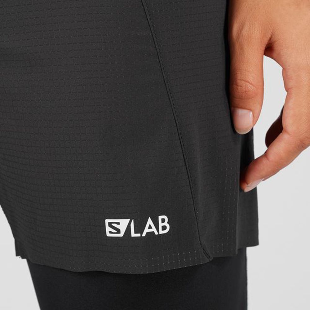 Women's Salomon S/LAB Shorts Black | LWGPFM-345