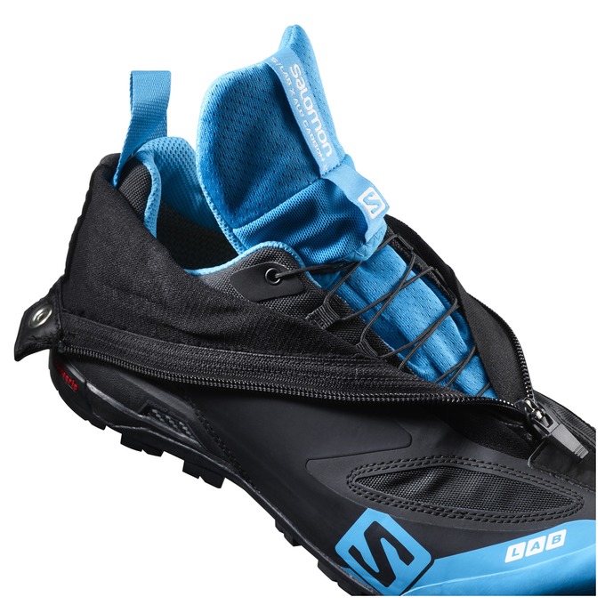 Women's Salomon S/LAB X ALP CARBON 2 GTX Hiking Boots Black / Blue | NBMTZG-250