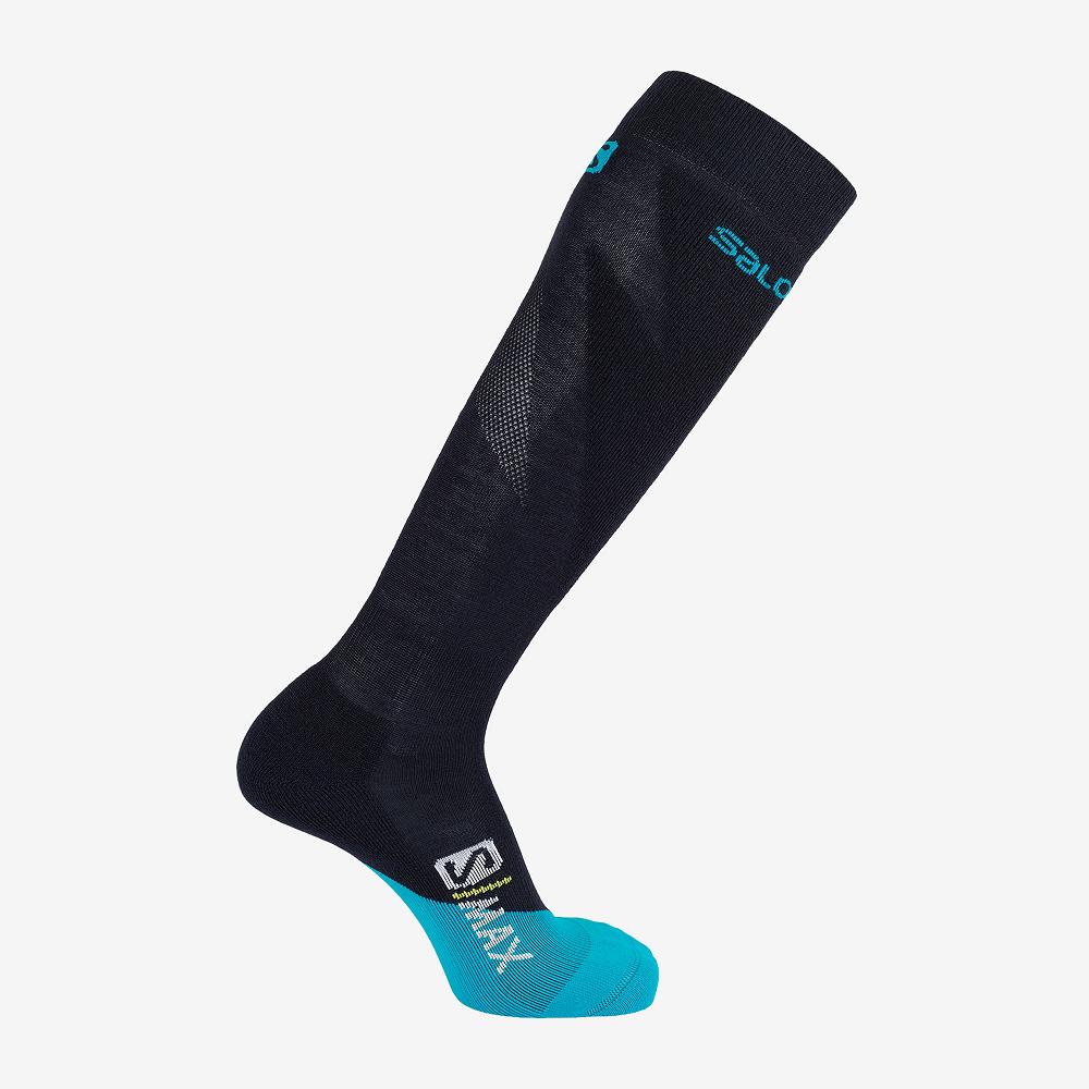 Women's Salomon S MAX W Socks Navy | YNRQFS-328