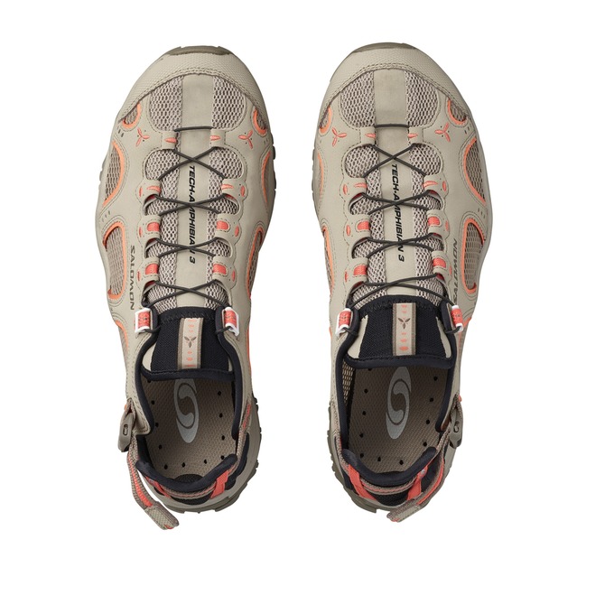 Women's Salomon TECHAMPHIBIAN 3 W Water Shoes Light Brown | 8760WJAMH