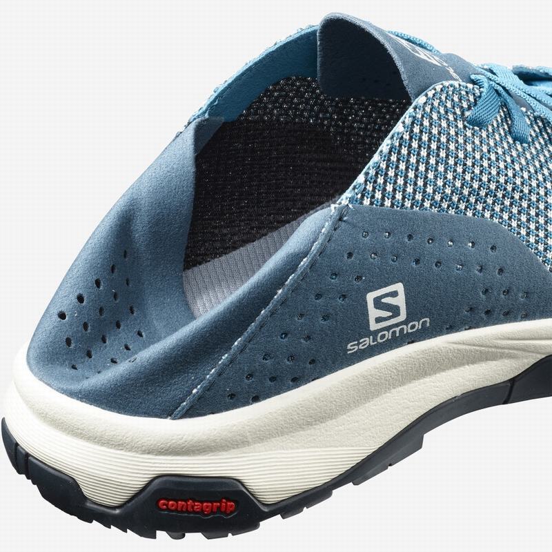 Women's Salomon TECH LITE Slippers Blue / Navy | KGRQHY-387