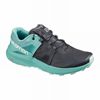 Women's Salomon ULTRA W /PRO Trail Running Shoes Dark Blue / Turquoise | 6527BDVKI