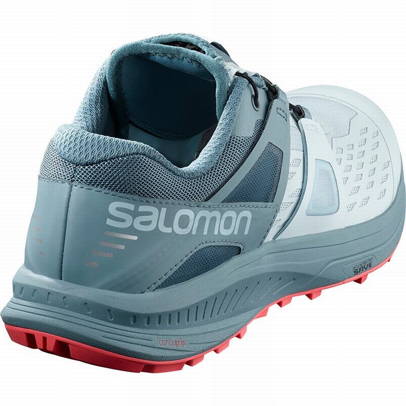 Women's Salomon ULTRA W /PRO Trail Running Shoes Grey Blue Grey | 8912RWTMJ