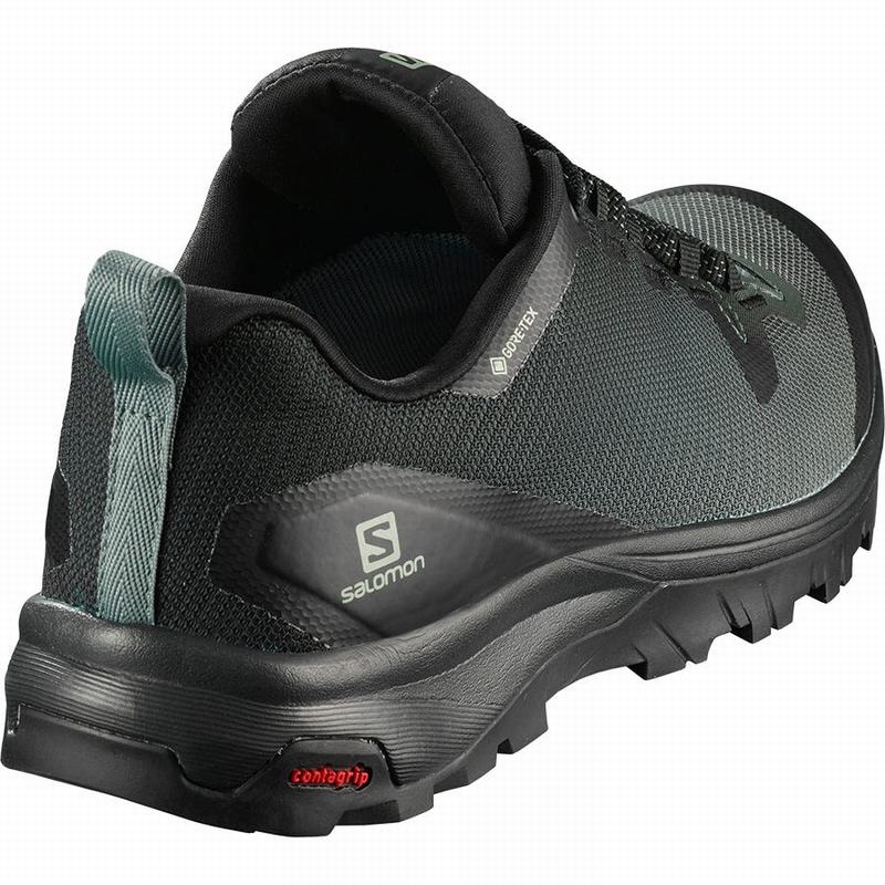 Women's Salomon VAYA GORE-TEX Hiking Shoes Black / Green | LWEJXB-850