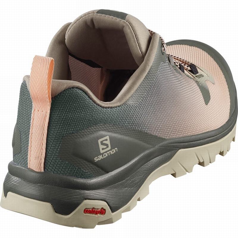 Women's Salomon VAYA Hiking Shoes Pink / Green | JQMXSW-381