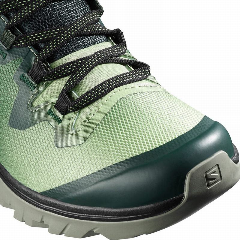 Women's Salomon VAYA MID GORE-TEX Hiking Shoes Green / Grey | GSTNUL-869