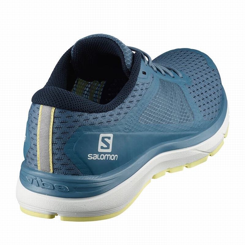 Women's Salomon VECTUR Running Shoes Blue / White | CRAKQO-631