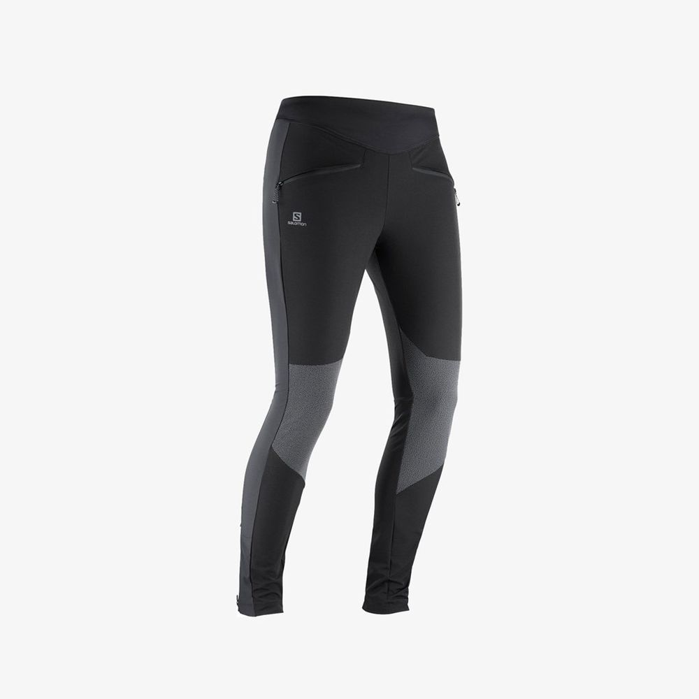 Women's Salomon WAYFARER AS Tights Black | HZJQTE-871