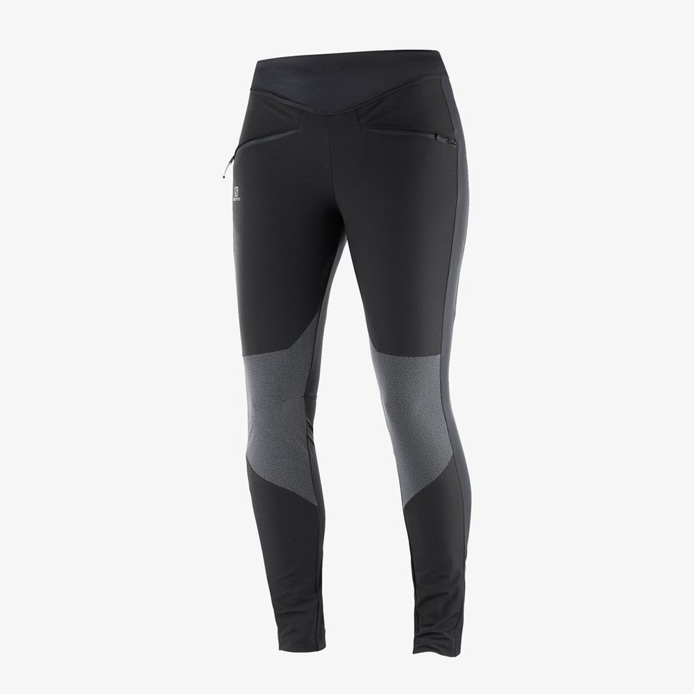 Women\'s Salomon WAYFARER AS Tights Black | HZJQTE-871