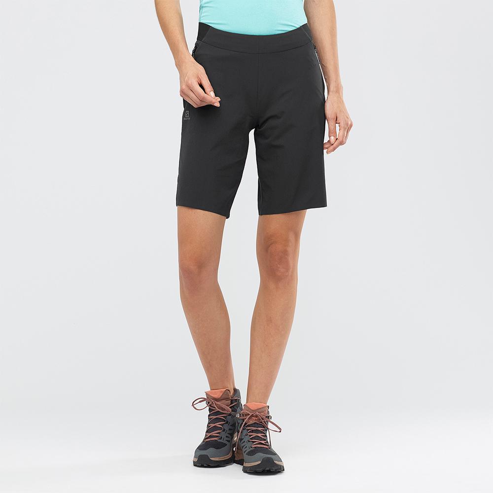 Women's Salomon WAYFARER PULL ON W Shorts Black | FPSRVL-694
