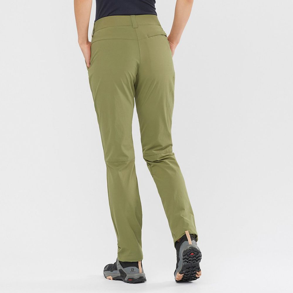 Women's Salomon WAYFARER Pants Olive | UESTFL-734