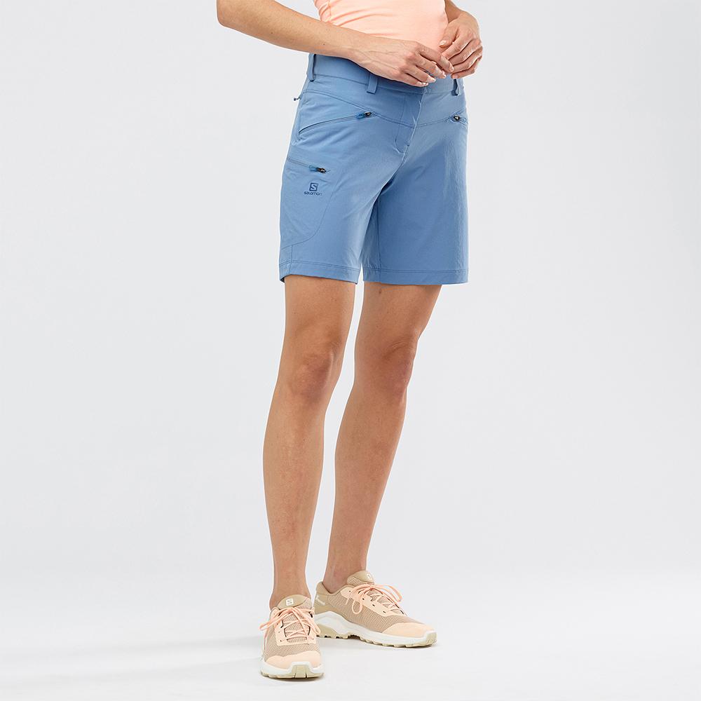 Women's Salomon WAYFARER W Shorts Blue | FLNUZK-159