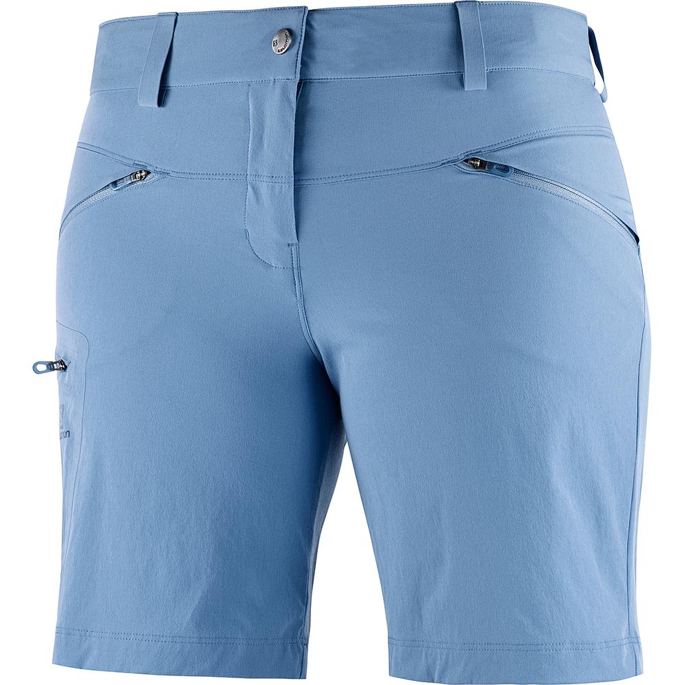 Women\'s Salomon WAYFARER W Shorts Blue | FLNUZK-159