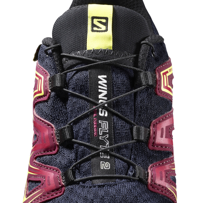 Women's Salomon WINGS FLYTE 2 GTX W Trail Running Shoes Pink / Navy | 4530WXBNZ