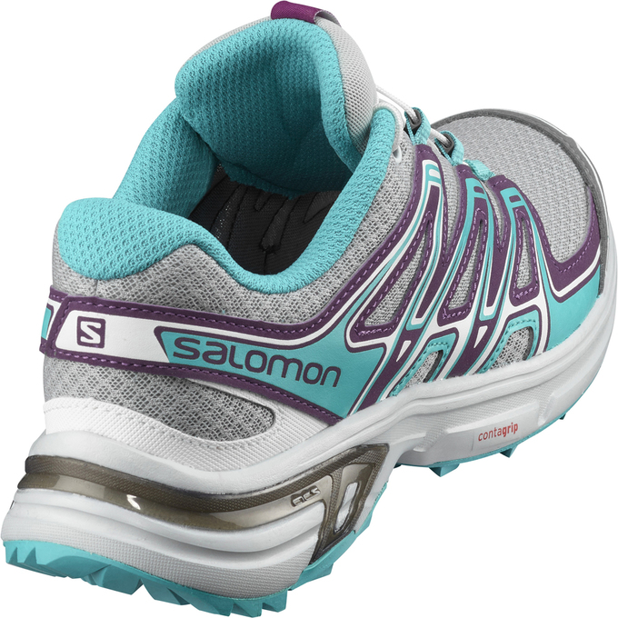 Women's Salomon WINGS FLYTE 2 W Trail Running Shoes Silver / Turquoise | 2371RVLFA