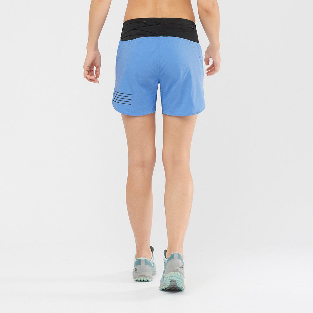 Women's Salomon XA 2IN1 Shorts Blue | CLAVSH-026