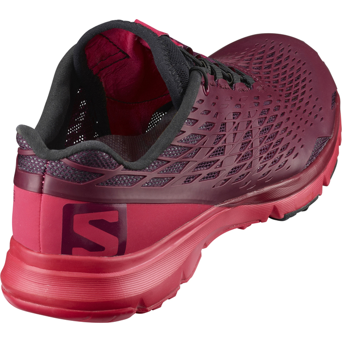 Women's Salomon XA AMPHIB W Running Shoes Burgundy | HTWXDM-681