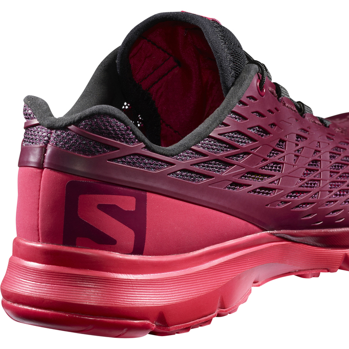 Women's Salomon XA AMPHIB W Running Shoes Burgundy | HTWXDM-681