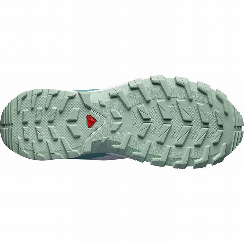 Women's Salomon XA COLLIDER W Trail Running Shoes Grey / Light Turquoise Grey | VZKNLF-503