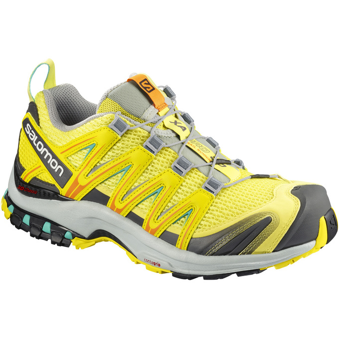 Women\'s Salomon XA PRO 3D W Trail Running Shoes Yellow | 4658NSUPV