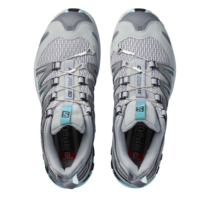 Women's Salomon XA PRO 3D W Trail Running Shoes Silver | 5201YUVGB