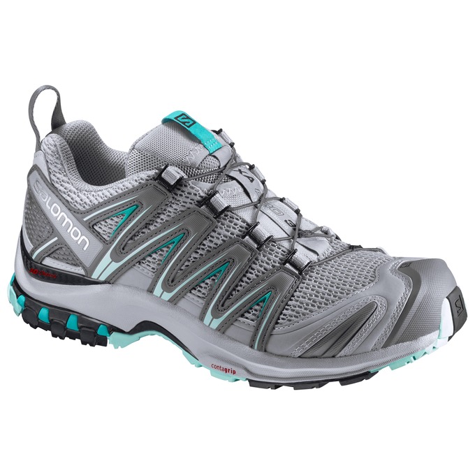 Women\'s Salomon XA PRO 3D W Trail Running Shoes Silver | 5201YUVGB