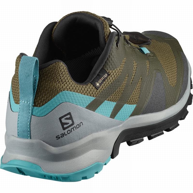 Women's Salomon XA ROGG GTX W Trail Running Shoes Olive | 3672EXDTH