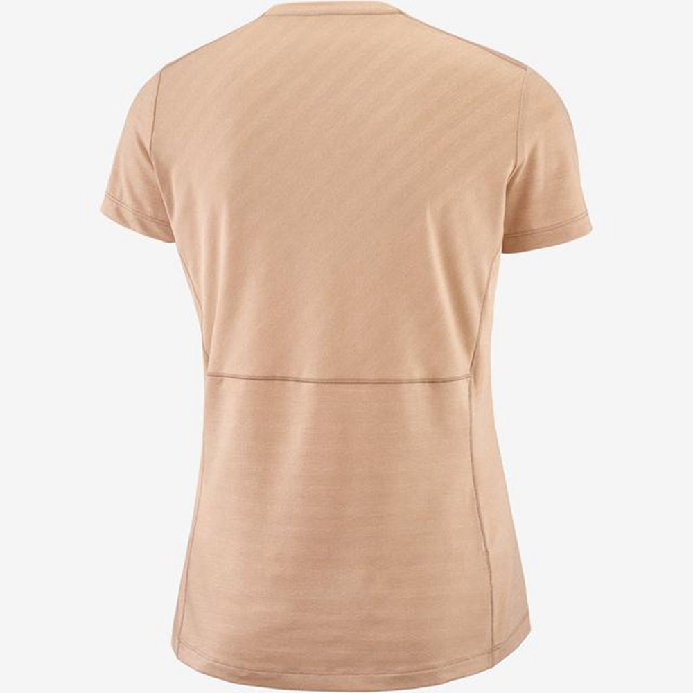 Women's Salomon XA T Shirts Beige | LWGRJS-584