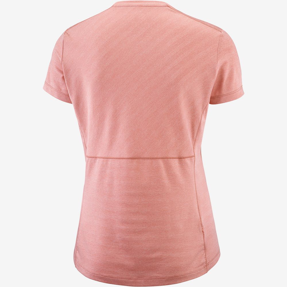 Women's Salomon XA W Short Sleeve T Shirts Coral | VPEXFO-628