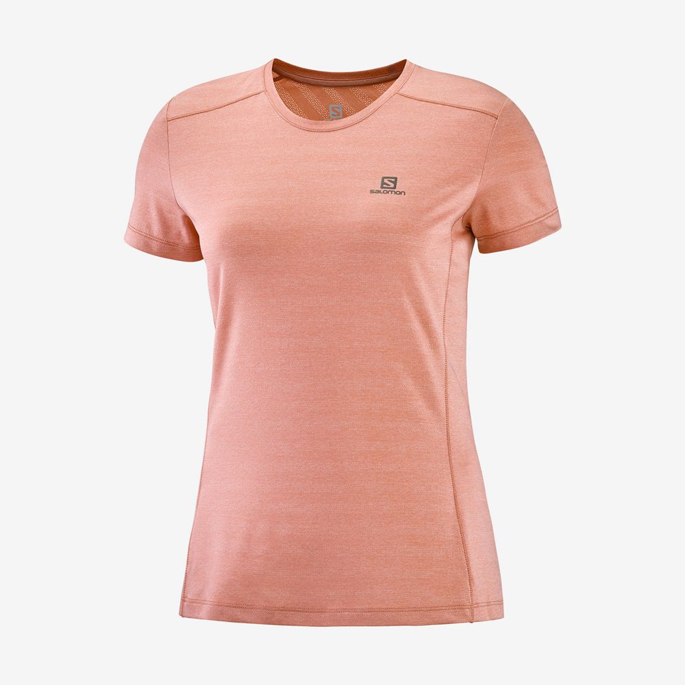 Women's Salomon XA W Short Sleeve T Shirts Coral | VPEXFO-628
