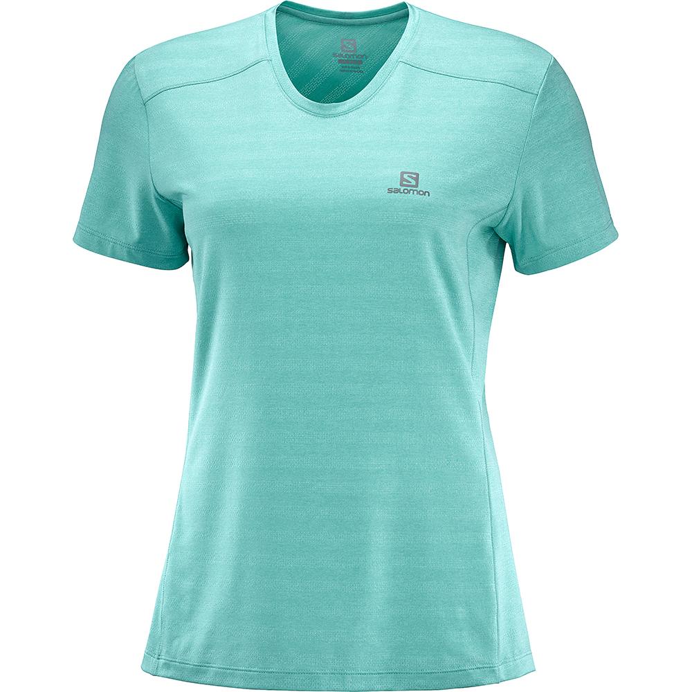 Women's Salomon XA W T Shirts Green | FRUMBE-905