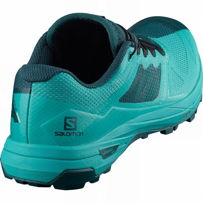 Women's Salomon X ALPINE W /PRO Hiking Shoes Turquoise / Blue | VGRAHY-945