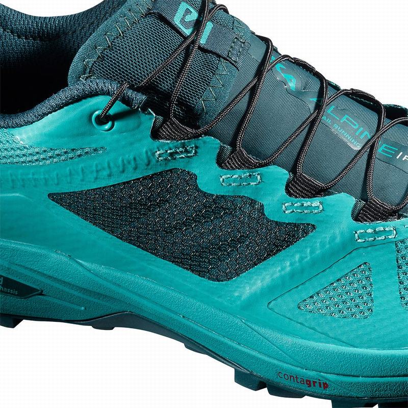 Women's Salomon X ALPINE W /PRO Hiking Shoes Turquoise / Blue | VGRAHY-945