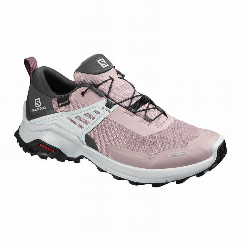 Women\'s Salomon X RAISE GORE-TEX Hiking Shoes Pink | YLZUJV-153
