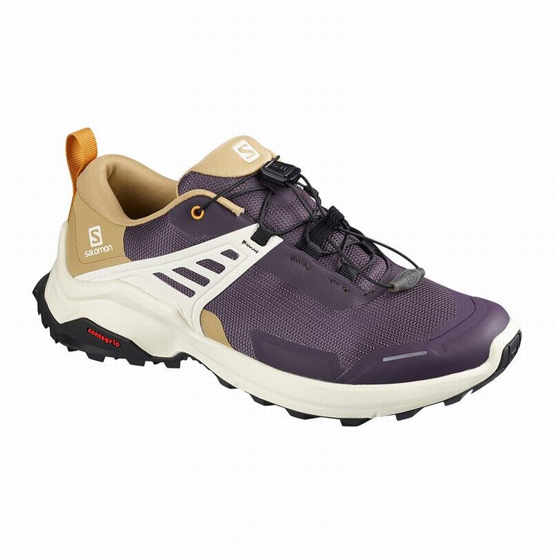 Women\'s Salomon X RAISE Hiking Shoes Purple | AQVFCW-946