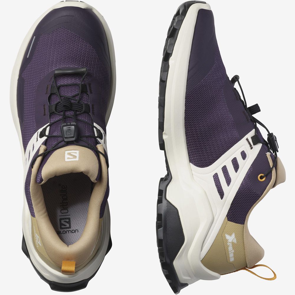 Women's Salomon X RAISE Hiking Shoes Purple | GADLZM-618