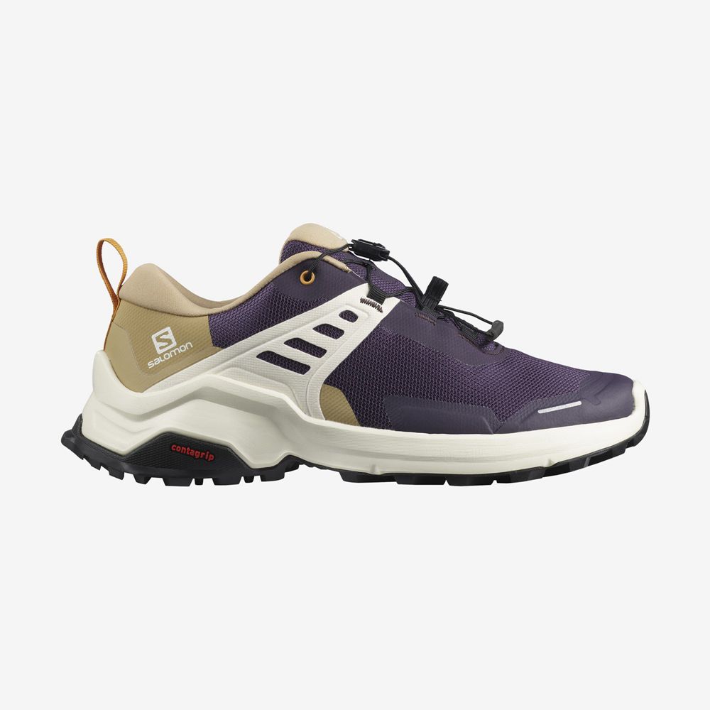 Women's Salomon X RAISE Hiking Shoes Purple | GADLZM-618