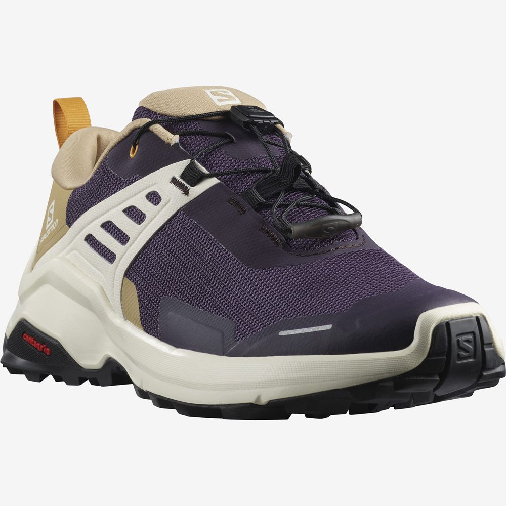 Women's Salomon X RAISE Hiking Shoes Purple | GADLZM-618