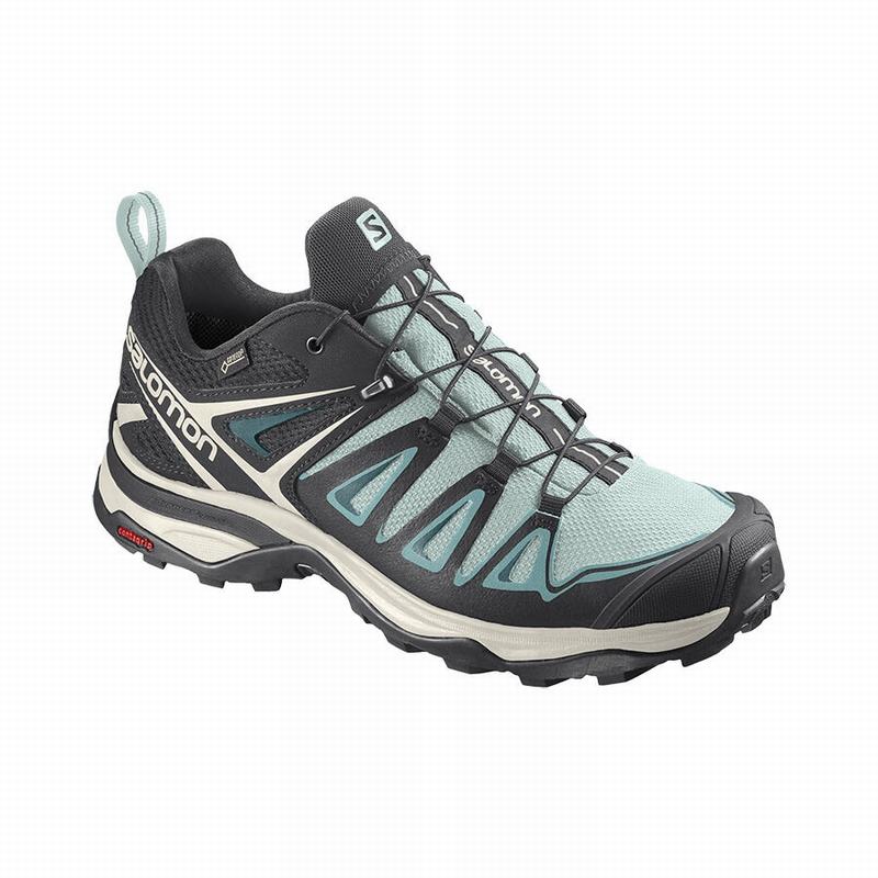 Women\'s Salomon X ULTRA 3 GORE-TEX Hiking Shoes Turquoise | AVMLWF-736