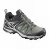 Women's Salomon X ULTRA 3 GORE-TEX Hiking Shoes Green / Grey | YLDNXG-358