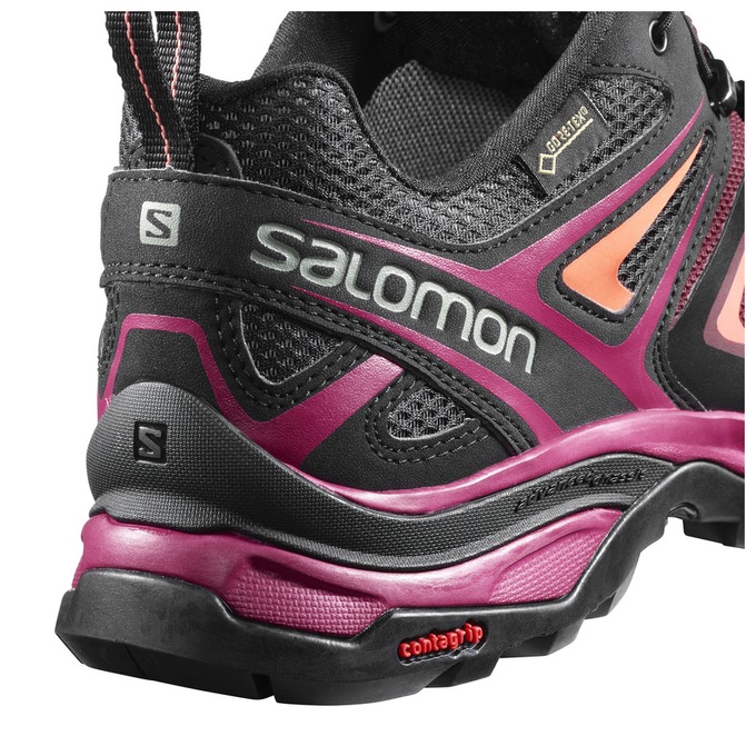 Women's Salomon X ULTRA 3 GTX W Hiking Shoes Navy / Black | CTJXIY-125