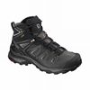 Women's Salomon X ULTRA 3 MID GORE-TEX Hiking Boots Black / Coral | QYTZOM-620