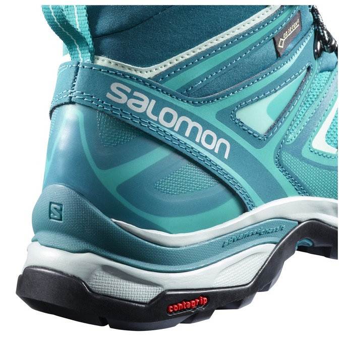 Women's Salomon X ULTRA 3 MID GTX W Hiking Shoes Grey | COBVPL-097