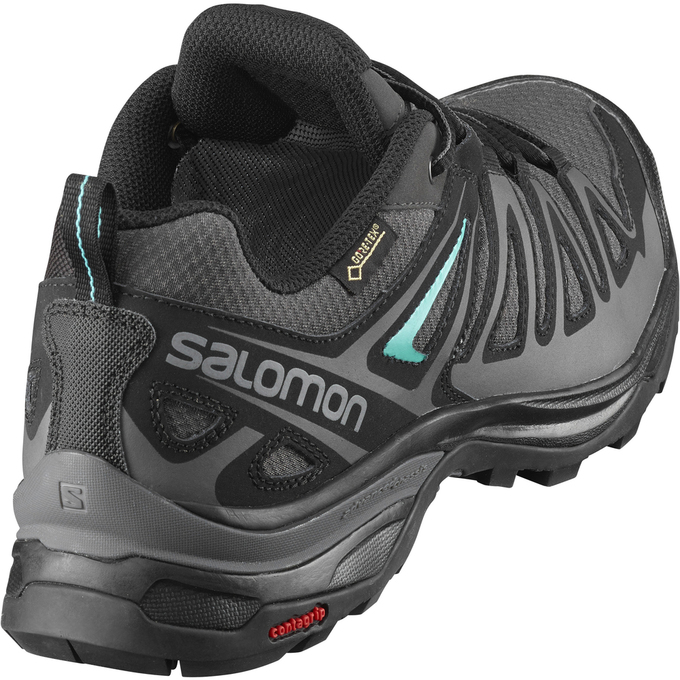 Women's Salomon X ULTRA 3 PRIME GTX W Hiking Shoes Light Green | PFLXVC-021