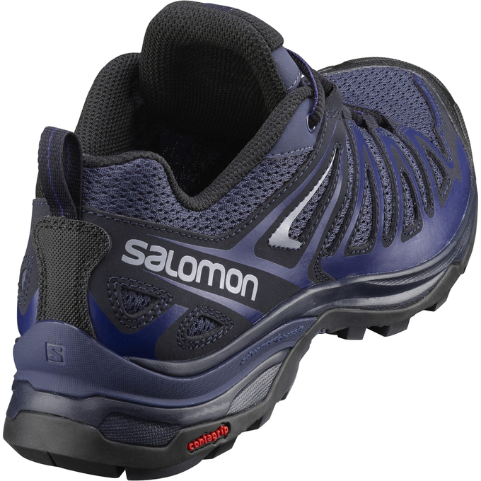 Women's Salomon X ULTRA 3 PRIME W Hiking Shoes Navy | ESAWJH-827