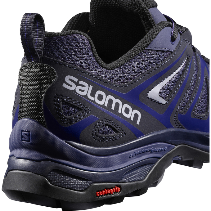 Women's Salomon X ULTRA 3 PRIME W Hiking Shoes Navy | ESAWJH-827