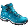 Women's Salomon X ULTRA 3 WIDE MID GTX W Hiking Shoes Deep Blue | ICRNBA-128
