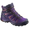 Women's Salomon X ULTRA 3 WIDE MID GTX W Hiking Shoes Grey / Black | TFSNZM-134